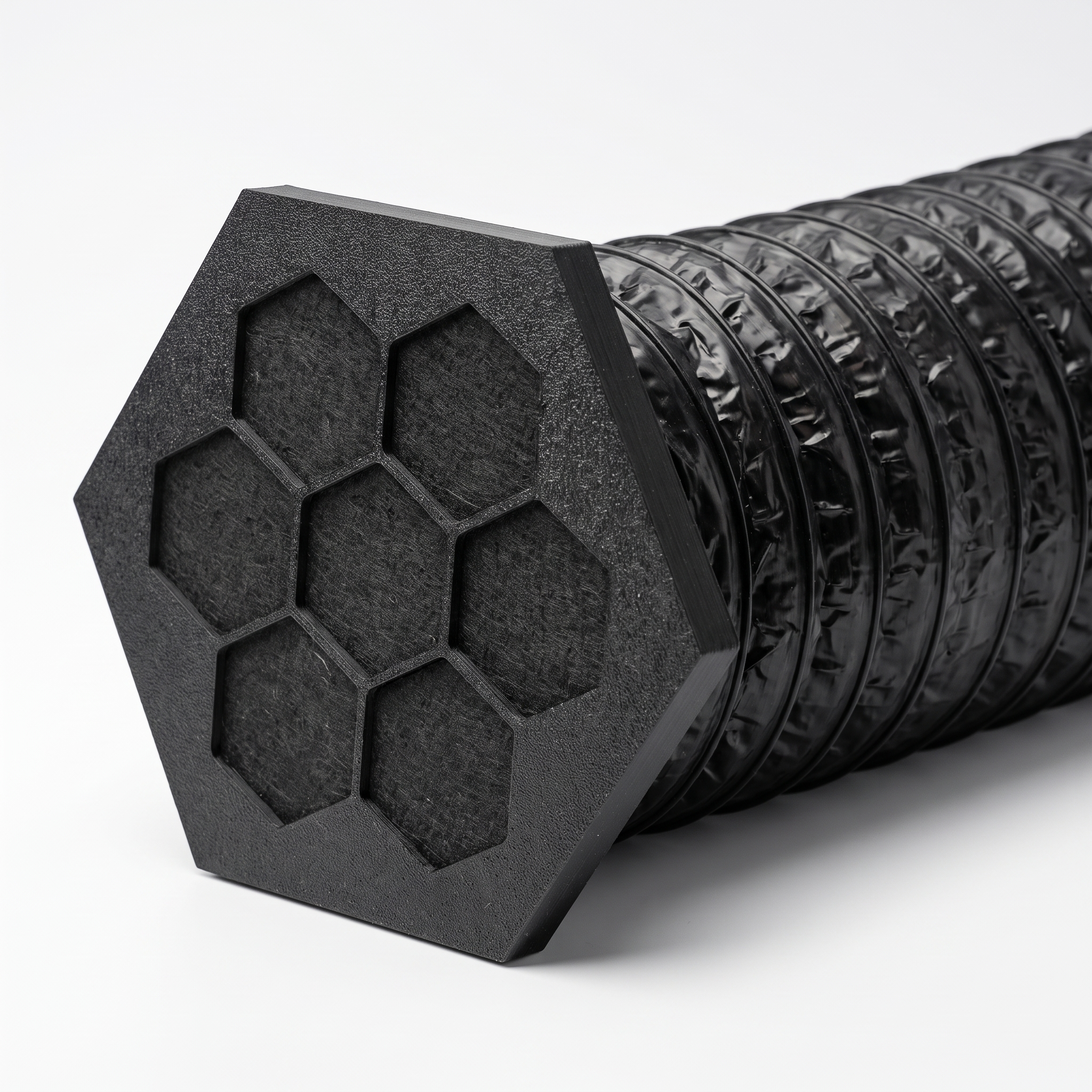 Lichtfalle – Lüftungsgitter ONE SIDE | 100 / 125 / 150 / 190 mm | PETG | Made in Germany