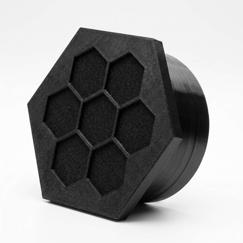 Lichtfalle – Lüftungsgitter ONE SIDE | 100 / 125 / 150 / 190 mm | PETG | Made in Germany